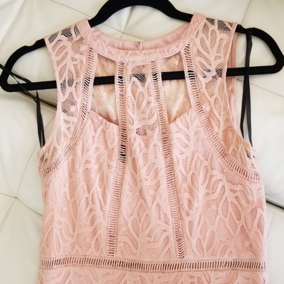 Bebe Pink Lace Dress - Picture 3 of 3